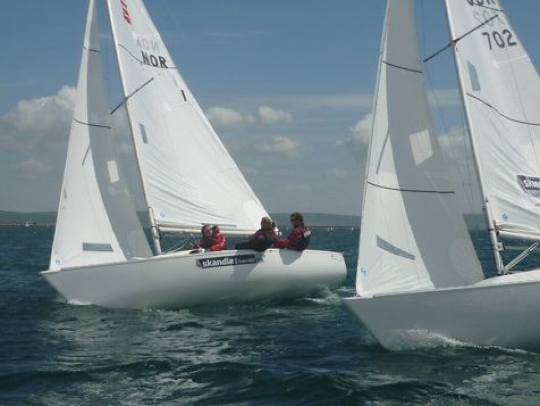Sonarlaget to poeng fra sølv i Weymouth Sonarlaget to poeng fra sølv i Weymouth