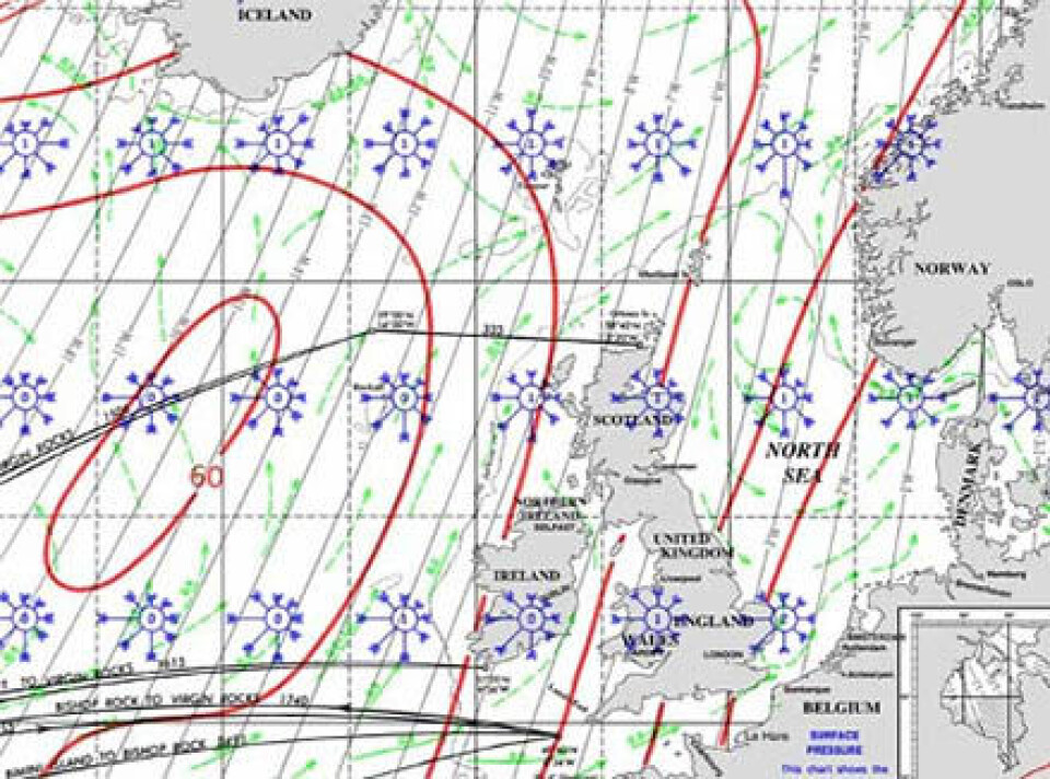 Typisk for nord-Atlanteren i februar