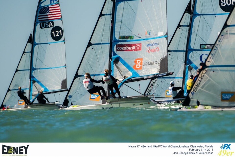 2016 Nacra 17, 49er and 49erFX World Championships in Clearwater, Florida -  Racing Day 3