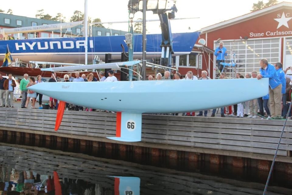Ny svensk 5.5 meter sjøsatt igår