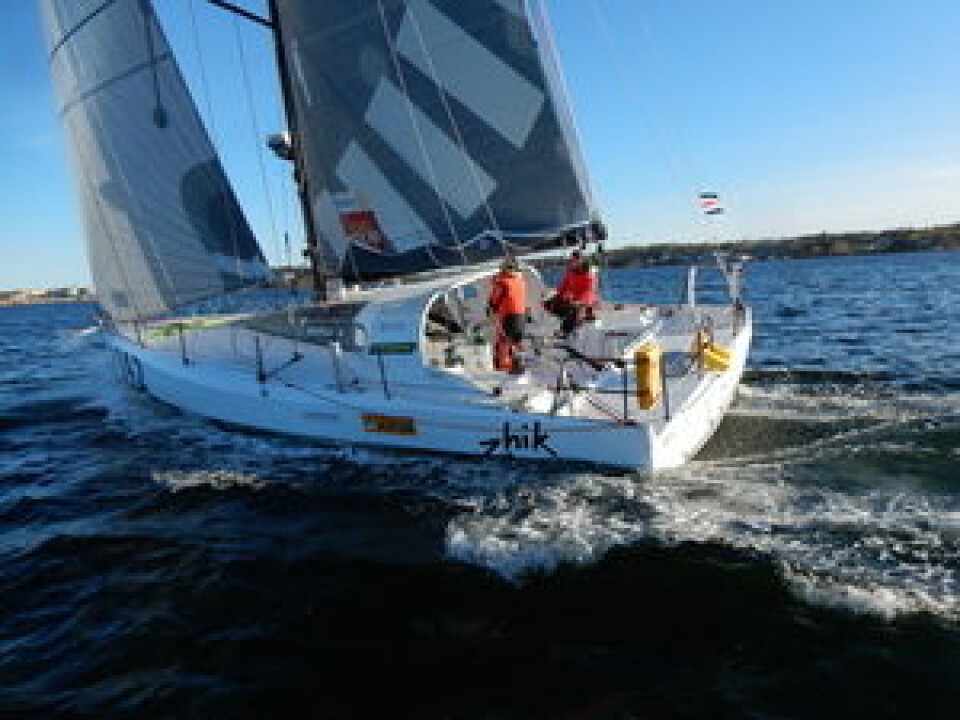 NY: «Solo2» ble hentet i Frankrike fro noen uker siden. Båtens første regatta var HH Skagen Race.