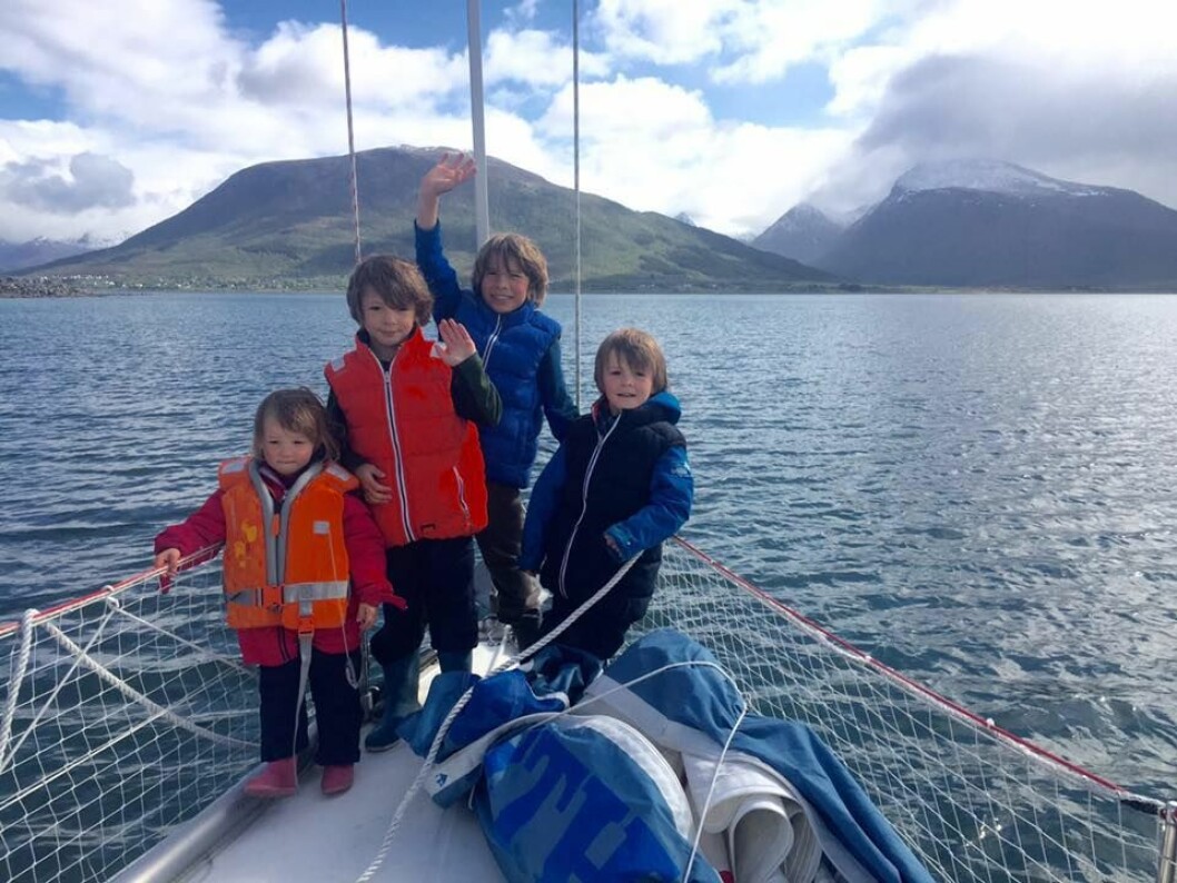 KIDS: De fire franske barna er tilbake i Norge.
