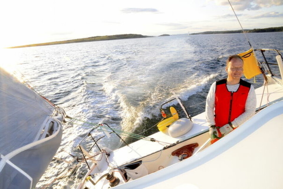 SATSER: Rune Aasberg satser på på å få seilt mange timer med «Solo2« denne sesongen.