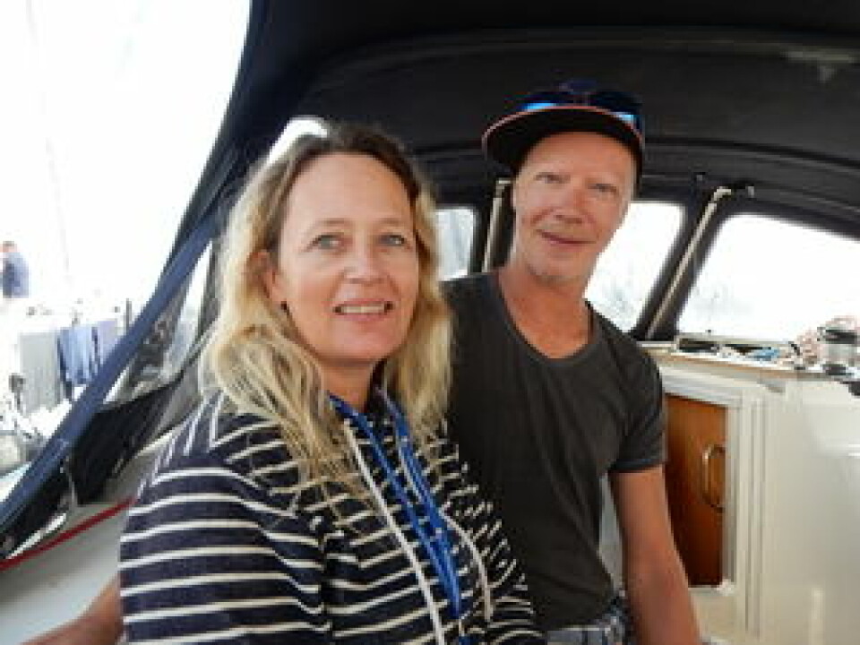 LANGTURSEILERE: Erik Welin-Larsen og Tina Bringlimark ahr bodd i båten i lengre tid før avreisen.