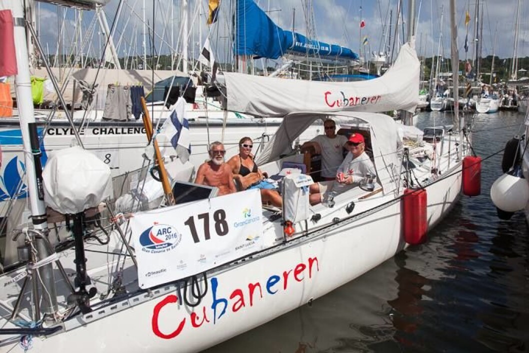 KILE: «Cubaneren» blir brukt som kile mellom de største båtene for å utnytte havnen maksimalt. KILE: «Cubaneren» blir brukt som kile mellom de største båtene for å utnytte havnen maksimalt.