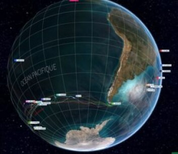 SPREDNING: Feltet i Vendee Globe er spredt over 8000 nm, i tillegg kommer alle b&aring;tene som har brutt.