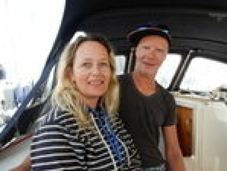 LANGTURSEILERE: Erik Welin-Larsen og Tina Bringlimark ahr bodd i båten i lengre tid før avreisen.