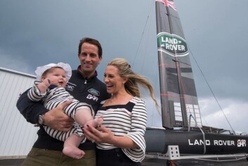 SJEFEN: Land Rover BAR er ledet av seilstjernen Ben Ainslie, her sammen med kona Georgie og datteren Bellatrix. SJEFEN: Land Rover BAR er ledet av seilstjernen Ben Ainslie, her sammen med kona Georgie og datteren Bellatrix.