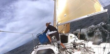 FILM: I 2016 eksperimenterte Kristin mye med filming om bord. FILM: I 2016 eksperimenterte Kristin mye med filming om bord.