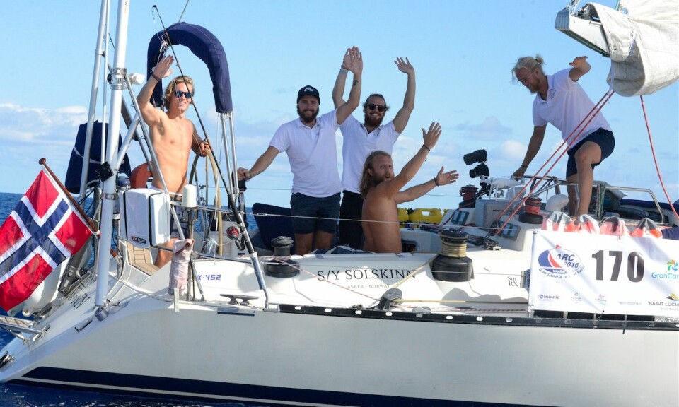 BERMUDA: Gutta på «Solskinn» har startet hjemreisen, og ligger på Bermuda.