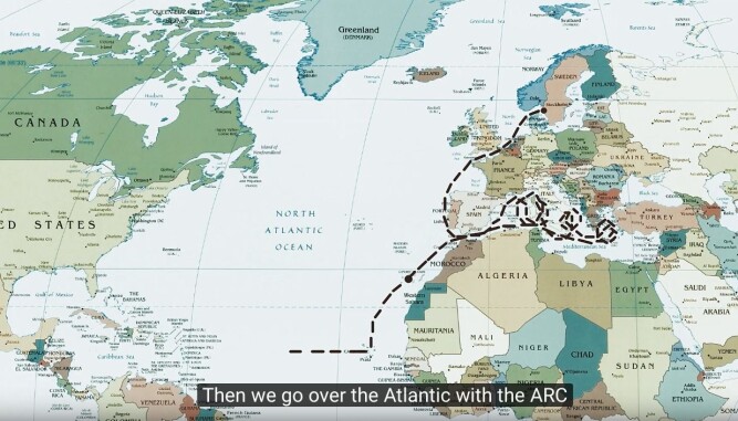 RUTE: Etter noen måneder i Middelhavet seiler gutta med ARc til Karibia, og så videre vestover med World ARC. RUTE: Etter noen måneder i Middelhavet seiler gutta med ARc til Karibia, og så videre vestover med World ARC.
