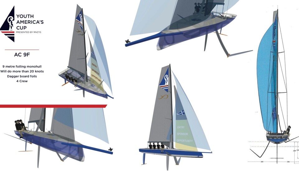 UNGDOM: Også de unge skal seile America's Cup. AC9F blir en 30 fots enskrogsbåt med mannskap til fire. UNGDOM: Også de unge skal seile America's Cup. AC9F blir en 30 fots enskrogsbåt med mannskap til fire.
