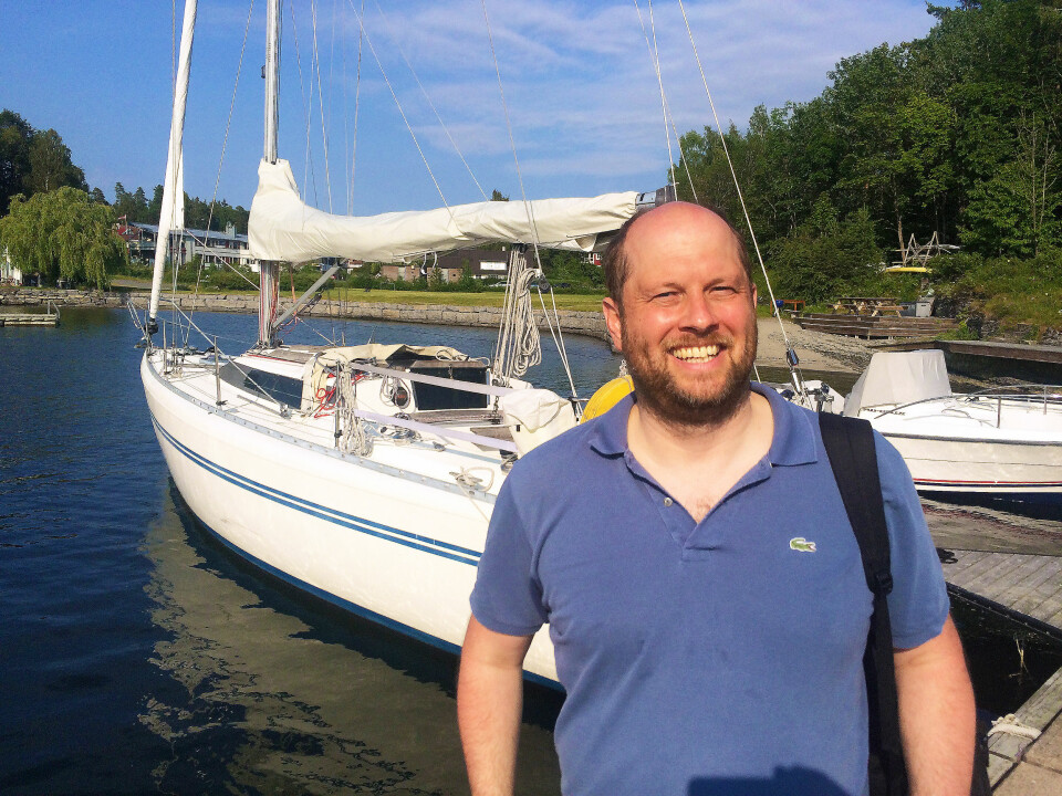 FORNØYD: Leietager Arne Lanatowitz ønsket å leie en båt med spreke egenskaper, og han var fornøyd etter en dag i Oslofjorden.