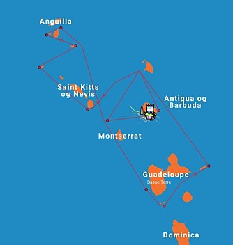 KARIBIA: RORC Caribbean 600 er en regatta på 600 nm med mye slør mellom de Karibiske øyer. KARIBIA: RORC Caribbean 600 er en regatta på 600 nm med mye slør mellom de Karibiske øyer.