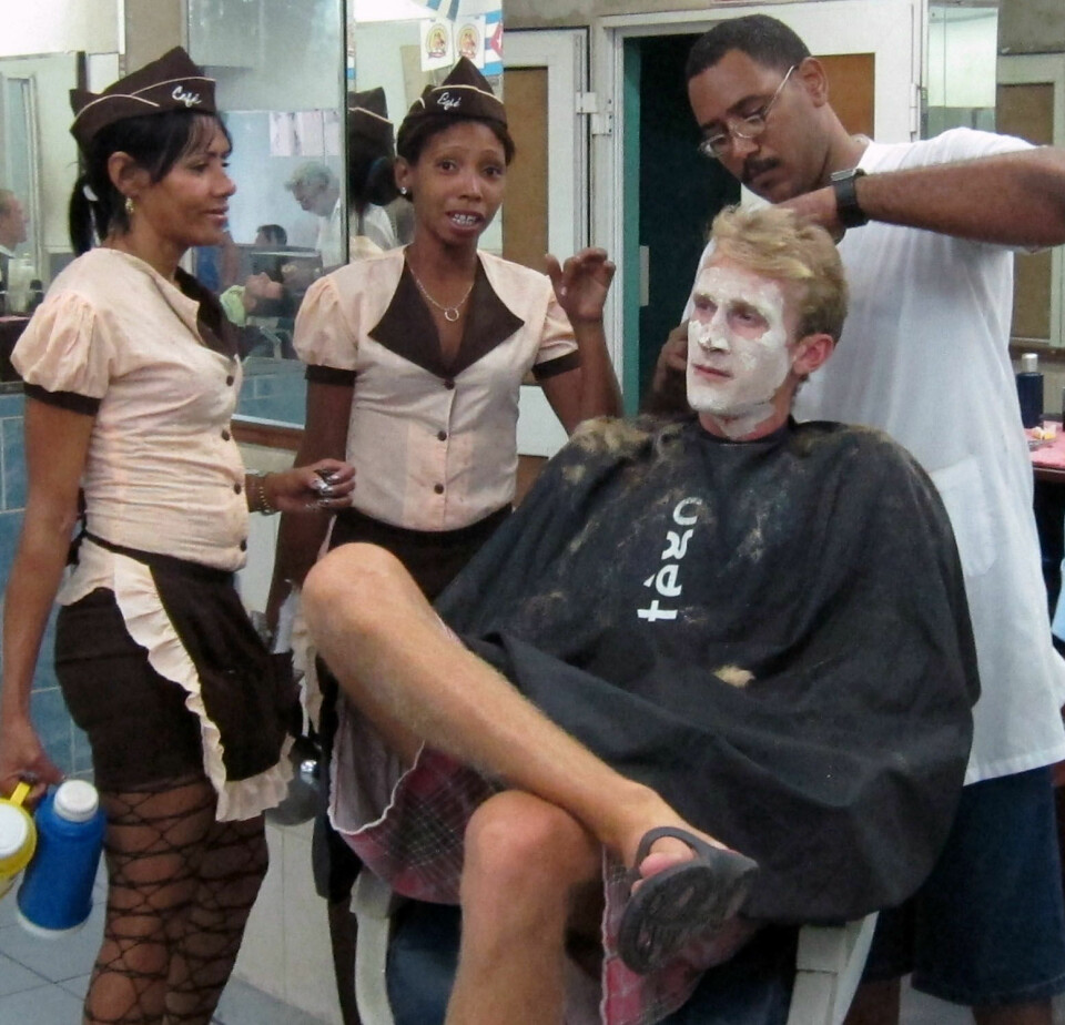 BARBERER: På Cuba kan du gå til barbereren ? hver dag.