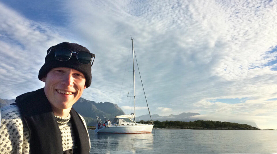 LANDKRABBE: Andreas fikk testet ut båtlivet sommeren 2018. Snart starter alvoret.