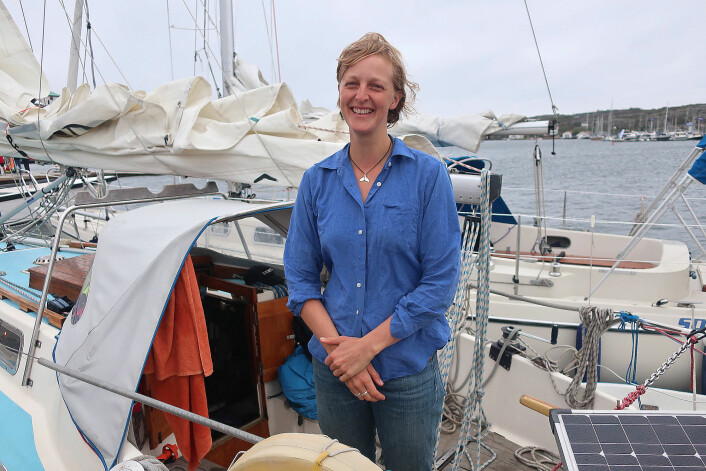 HAVET: Emma Ringqvists mål var å oppleve sørishavet. uren ble et åttetall i Atlanterhavet i stede for jordomseiling i sør. 