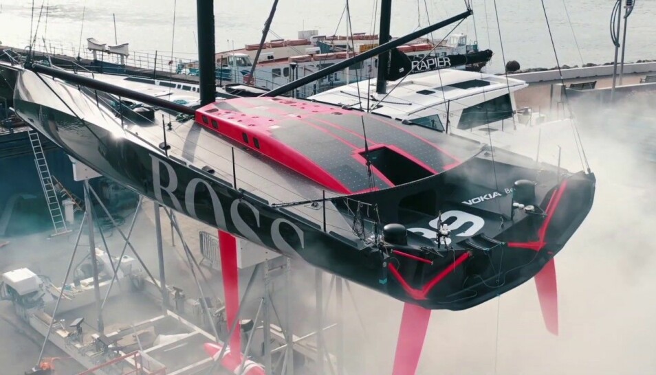 EKSTREM: «Hugo Boss» er bygget med tanke på aerodynamikk. Store krefter gjør båten utsatt for strukturelle skader..
