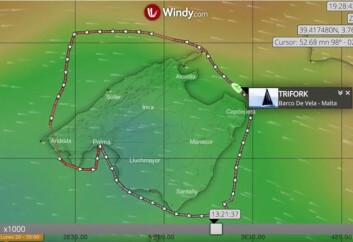 MALLORCA: VO70 hold en snittfart på ca 14 knop rundt øya som er ca 175 nm. MALLORCA: VO70 hold en snittfart på ca 14 knop rundt øya som er ca 175 nm.