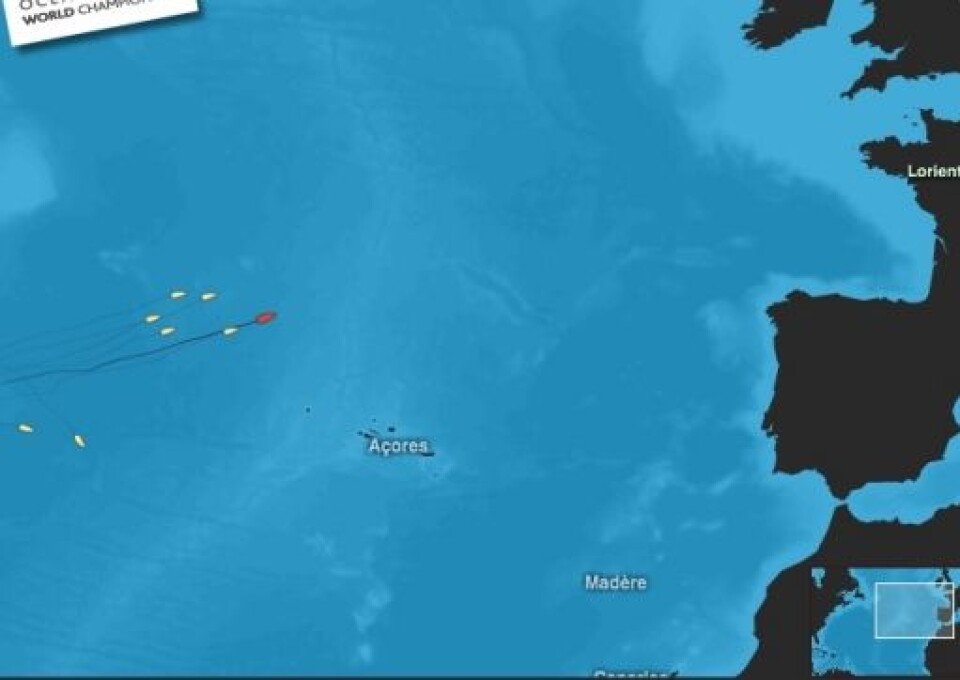 Kraftig vinterstorm i Atlanterhavet