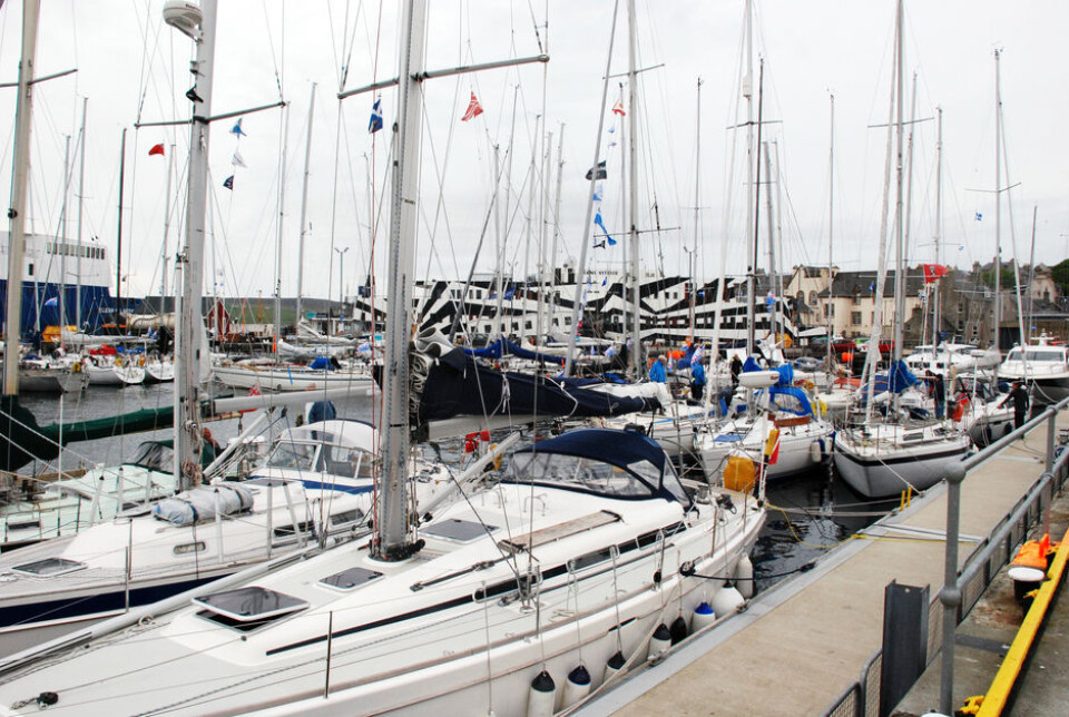SHETLAND RACE: Havnen i Lerwick fylles opp av båtene fra Shetland Race. SHETLAND RACE: Havnen i Lerwick fylles opp av båtene fra Shetland Race.