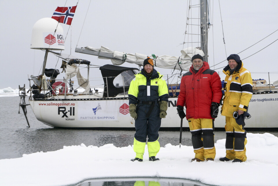 GJENNOM PASSASJENE: «RX 2» brakte Trond Aasvoll, Hans Fredrik Haukland og Finn Andreassen trygt igjennom både Nordøst- og Nordvestpassasjen.