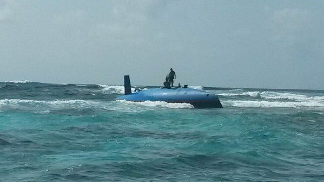 FUNNET: Den nederlanske båten ble funnet 1. april, og den colombianske redningstjenesten la ut dette bildet på Twitter.