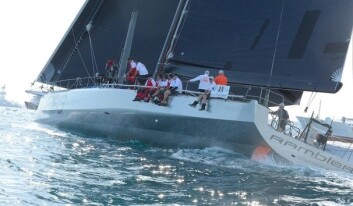 REKORD: «Rambler88» er med for å sette rekord. Målet er å seile 18 knop i snitt. REKORD: «Rambler88» er med for å sette rekord. Målet er å seile 18 knop i snitt.