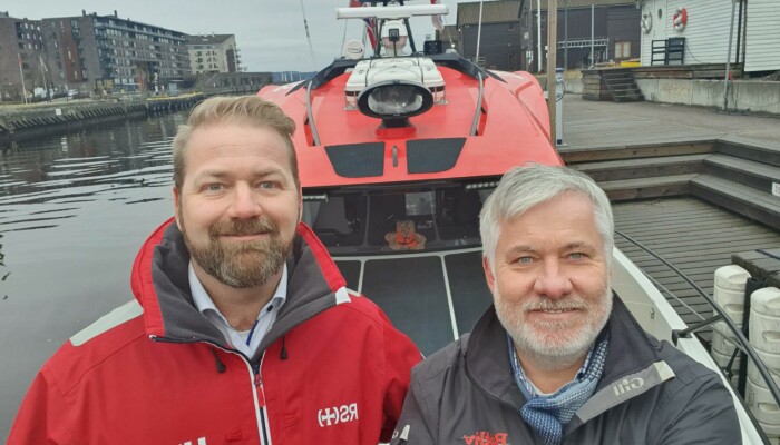 Nicolai Kristiansen og Ole Henrik Nissen-Lie samarbeider om trygghet på sjøen.