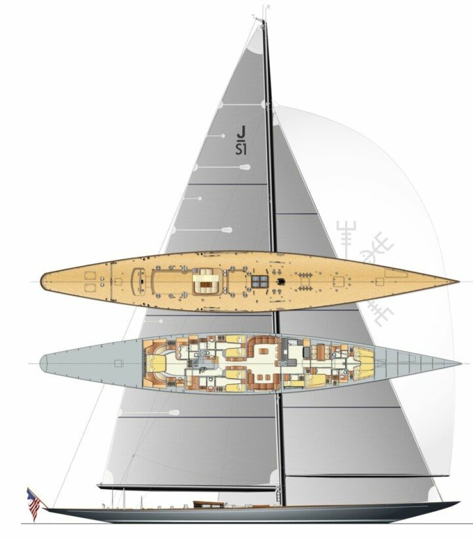SVEA: Yachten er 143 fot lang som gjør den klassens lengste.