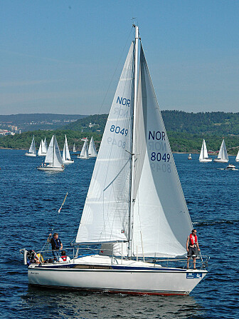 MAXI 84: Båten har mastheadrigg med et lite storseil og en stor genua. MAXI 84: Båten har mastheadrigg med et lite storseil og en stor genua.