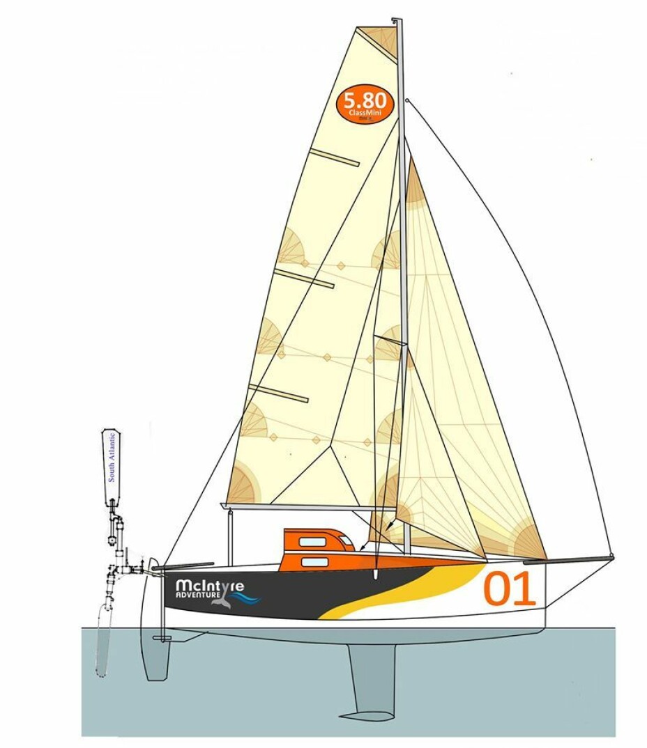 SMÅTT: Båten på 19 for er konstruert for å seile på havet.