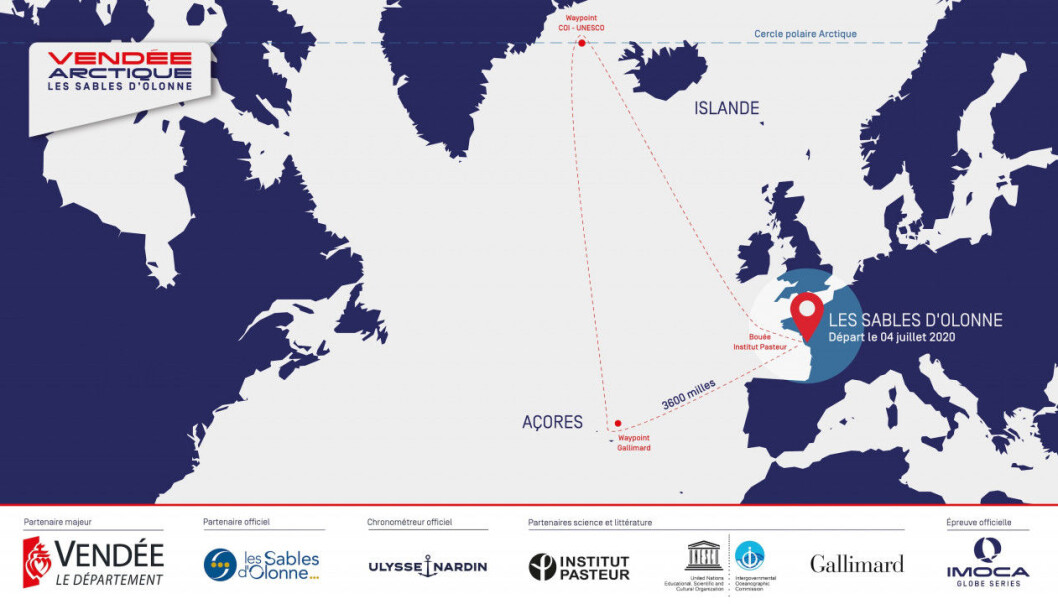 IMOCA 60 legger ut på en atlantisk triangel IMOCA 60 legger ut på en atlantisk triangel