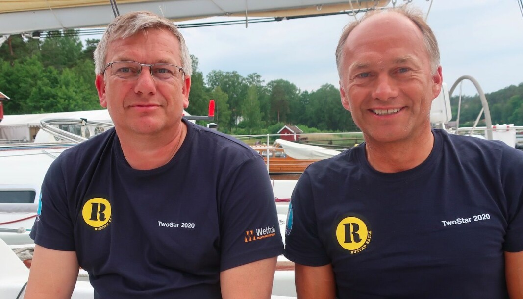 RASKEST: Øyvind og Morten Knudsen i First 34.7 «Lethe» er ferslke norgesmestere i doubbelhanded.