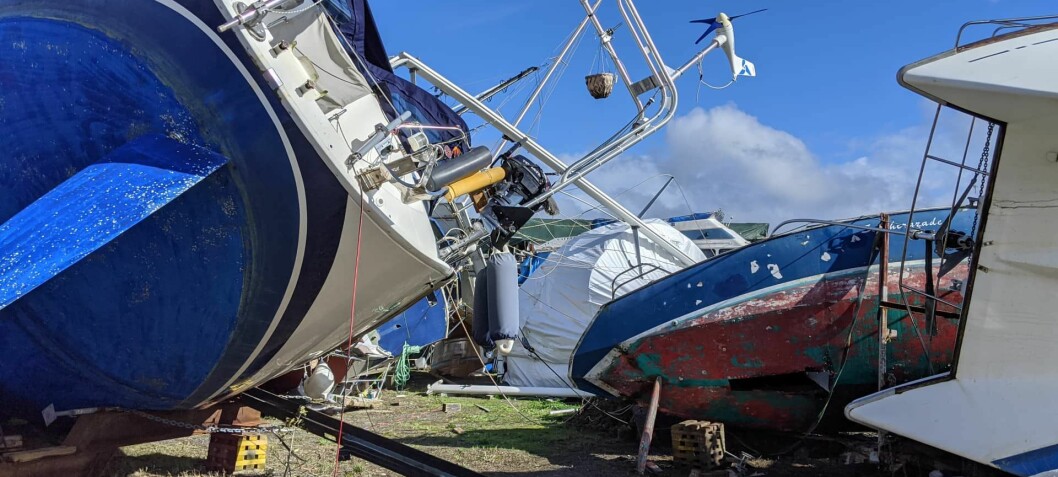 Norsk langturbåt knust av Tornado på New Zealand