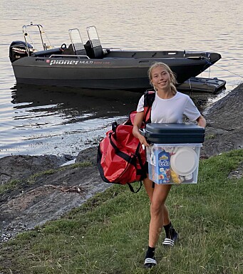STRANDHUGG: Med Pioner 17 Multi på tur. STRANDHUGG: Med Pioner 17 Multi på tur.