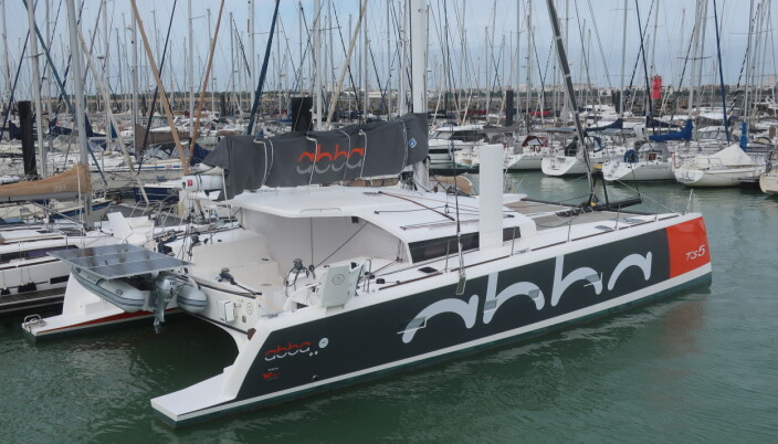 KATAMARAN: TS5 til havn i La Rochelle. KATAMARAN: TS5 til havn i La Rochelle.