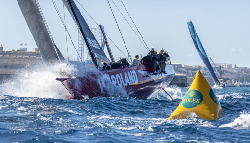 Volvo Ocean Race båter i duell i Middelhavet