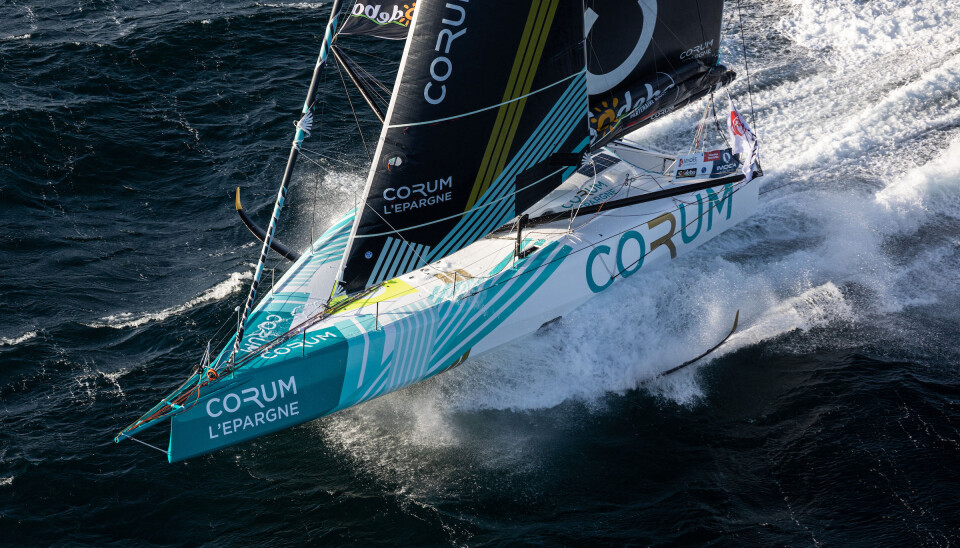 2020 09 24 - Entrainement au large de Nicolas Troussel à bord de l'IMOCA Corum l'épargne avant le Vendée Globe 2020 - © Eloi Stichelbaut - polaRYSE / Corum l'épargne