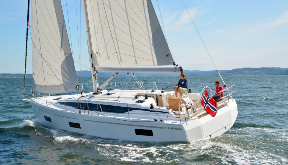 NY BÅT: Bavaria C42 er en av modellene Bavaria Båt Norge kan levere før neste sesong.