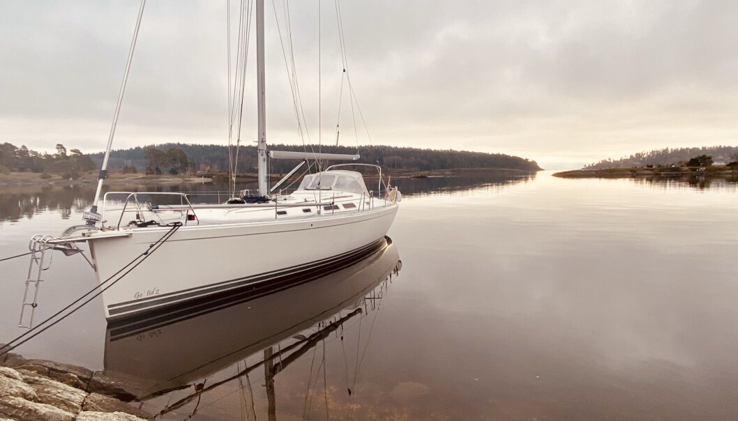 GO' TID: Sesongen er ikke slutt for Holthe som har benyttet sin Hanse 400 til overnattingsturer i november GO' TID: Sesongen er ikke slutt for Holthe som har benyttet sin Hanse 400 til overnattingsturer i november