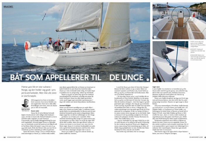 ARTIKKEL: Saken om Hanse 400 i SEILmagasnet 6. ARTIKKEL: Saken om Hanse 400 i SEILmagasnet 6.