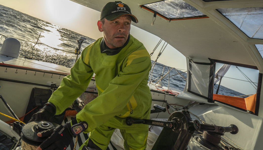 Kevin Escoffier med North Sails seiltøy i Vendee Globe