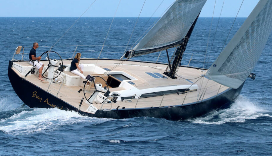 ITALIENSK: Solaris har leded utviklingen av elegante raske seilbåter med enkel håndtering og et rent dekk. Her er deres 55-foter.