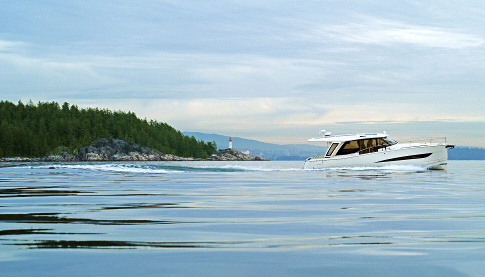 EL: Greenline leverer helelektriske cabincruisere, og seks kommer til Telemark til sommeren. Bildet viser Greenline 39 EL: Greenline leverer helelektriske cabincruisere, og seks kommer til Telemark til sommeren. Bildet viser Greenline 39
