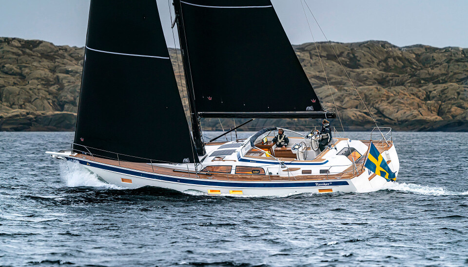 NY: Hallberg-Rassy 50 prøveseilt av verftet i desember.