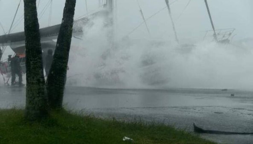 KNUST: Gaute Ulvøys 55-fots seilbåt ble knust av en tropisk syklon i februar. Forsikringen dekker ikke skaden. KNUST: Gaute Ulvøys 55-fots seilbåt ble knust av en tropisk syklon i februar. Forsikringen dekker ikke skaden.