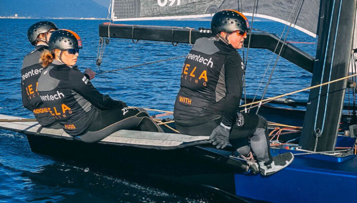 Det norske laget i Youth Foiling God Cup Det norske laget i Youth Foiling God Cup