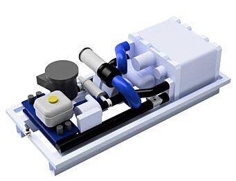 REKKEVIDDEFORLENGER: Hyrex Boost 300 er et brensellcelleanlegg som produserer strøm ut av hydrogen. REKKEVIDDEFORLENGER: Hyrex Boost 300 er et brensellcelleanlegg som produserer strøm ut av hydrogen.