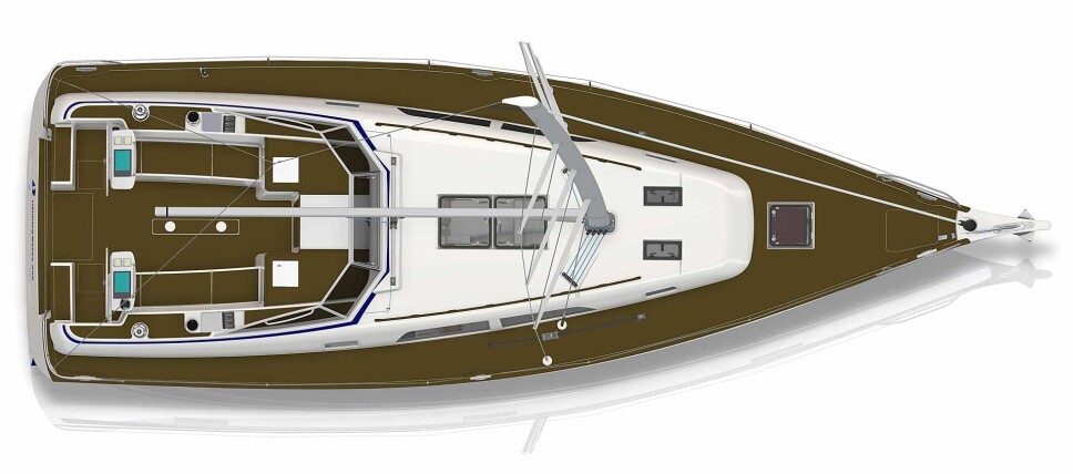 Ny 40 fots aktersittbrunnsmodell – Hallberg-Rassy 400